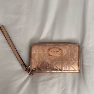 adorable michael kors rose gold wallet